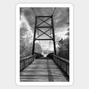 Cable Bridge Black and White Sticker